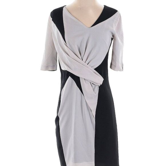 NWOT Helmut Lang Colorblock Silk dress 2 - Picture 2 of 13